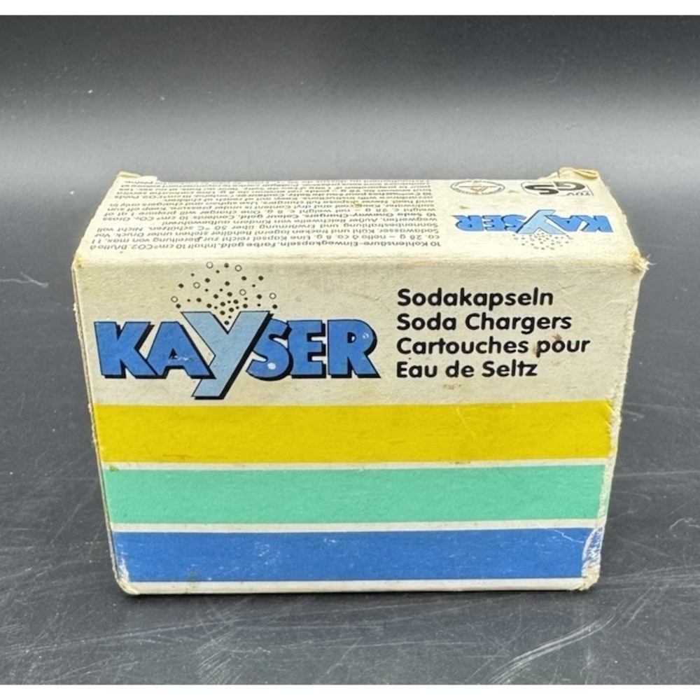 Vintage Kayser Soda Chargers Cartridges – 9 Count (Partial Box) – Seltzer